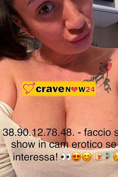 Ciao a tutti! Sono una vera e sincera ragazza che faccio solo show erotico in cam! Niente fregatura! Prima mi faccio vedere in cam che sono una ragazz